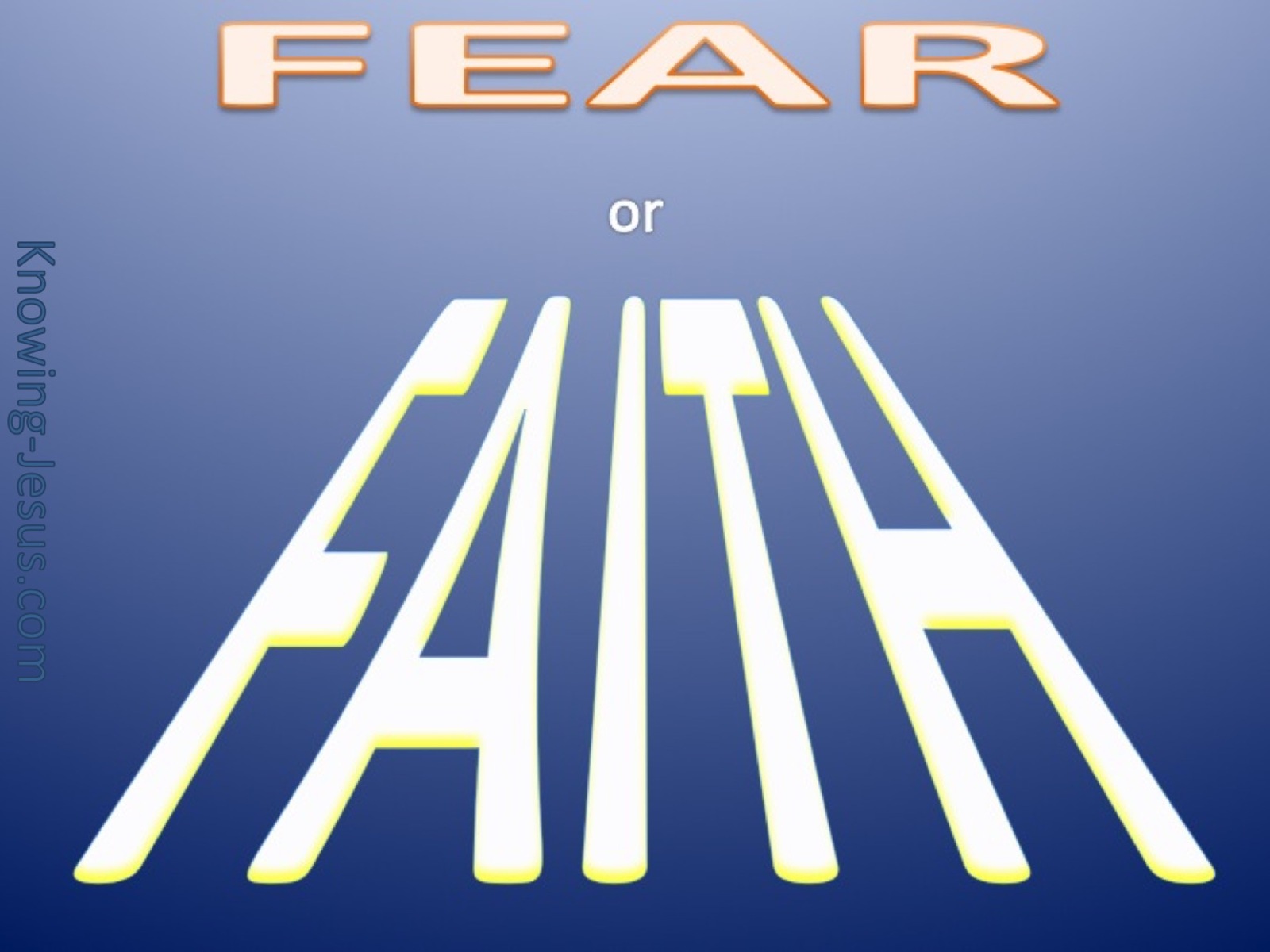 Faith Verses Fear (devotional) (blue)